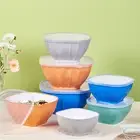 Odor-proof Plastic Bowl Meal Prep Container Space-saving Salad with Lid Noodle
