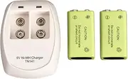Garrett Rechargeable Battery Kit, 2 Ni-MH Battery and 110V Charger for CSI PRO-Pointer, SuperWand, THD and Super Scanner