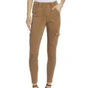 NWT Spanx Stretch Twill Ankle Cargo Pants Tall in Honey Glow Size Large
