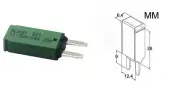 ZOOKOTO 12V-28V DC 10A Circuit Breaker Blade Fuse Resettable Marine Rally...