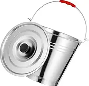 OFFSCH Outdoor BBQ Ash Bucket Large 4l Stainless Steel Storage Bin Easy Cleaning for Grill Oil