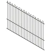 ProtectorAl 1201 - 2400 x 1800mm Woodland Grey Raked 16-30º Loop And Spear Top Pool Fence Panel