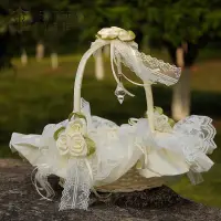 在飛比找蝦皮購物優惠-☆一生一世☆ 浪漫蕾絲提籃 糖果籃/結婚用品/婚禮小物/2次