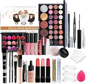 Full Makeup Kit - Multipurpose Women's Makeup Sets with Bag | Tool for Women Girls, Includes Foundation, Lipsticks, Mascara, Sponge