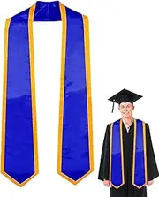 [Generic] Graduation Stole - Satin Sash, Graduation Ceremony Stole | Premium Long Unisex Plain Graduation Stole, Personalized Graduation Stole for Adults, Elegant Stole for Graduation Ceremony
