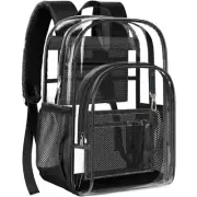 Clear Backpack, Heavy Duty Transparent with Reinforced Bottom for College, Tr...