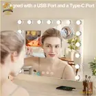 80X60 cm Hollywood Make Up Mirror With Lights LED Vanity Mirror 10X Magnifying