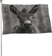 A Donkey Pattern Garden Flags Yard Flags Outdoor Heavy Duty Spun Polyester Welcome Garden Flag Seasonal Garden Flags House Flag Porch Flag Spring Garden Flag for Outside 35x59 in