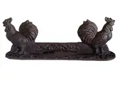 Mr Gecko Boot Scraper Double Sided Cast Iron Chicken Door Stopper Hand Made