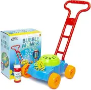 Bubble Blowing Lawn Mower Toy Grass Cutter Machine Outdoor Garden Play 0431
