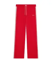 tracksuit pants in double face jersey L Red
