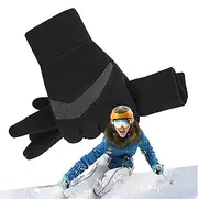 [Generic] Warm Gloves for Women | Touchscreen Fleece Thermal Gloves Winter Gloves | Insulated Gloves Soft Non-Slip Men Gloves for Hiking & Running