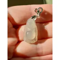 在飛比找蝦皮購物優惠-【金龍翡翠】特價品♡泛光玻璃種【彌勒佛7】彌勒佛玉墜/緬甸玉