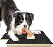 Dog Nail Scratch Board - Premium Emery Sand Scratcher Pad for Puppy & Dog Nail Trimming, Grooming & Scratch Training - Durable Scratch Mat Protects Floors & Furniture (Small/Large Breeds)