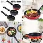 Mini Frying Pan Non Stick Steel Frypan Pots Saucepan Random Color Cookware-Sets