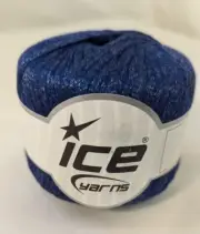 new BLUE Ice Yarns Viscose NAVY Yarn 50gr ball 23118 Made In Turkey GSC TEKSTIL