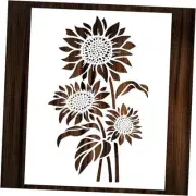 Large Sunflower Painting Stencils: 15x12Inch Large Flower Stencils for Home,