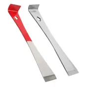 2PCS Pry Bar Scraper Nail Puller Stainless Steel Flat Angled Pry Bar for2561
