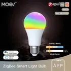ZigBee Smart LED Light Bulb Tuya E27 Dimmable RGB Lamp 806Lm Smart life APP