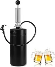 Imaictuu 128oz Beer Growler Tap System & New 4 Inch Beer Keg Tap，Stainless 3.6L Mini Keg Growler Draft Beer Dispenser for Home Brewing Party Picnic