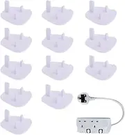 Baby Proofing Outlet Covers | Outlet Protector Covers - Set of 12 Anti-Electric Shock Socket Guards for Living Room Bedroom, Electrical Plug Protector