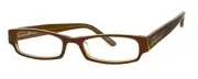 Calabria Vivid 901 Designer Reading Glasses in Caramel ; +1.25