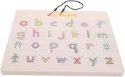 Milisten Magnetic Alphabet Tracing Board Double Sided Learning Tool for Preschool Stem Activities Practice Engaging Bead Boost Creativity Letter Knowledge