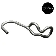 (50) SJ Hook Ends Heavy Duty for Tarp Hook Strap Tie Down Bungees 3/8" - 7/16"