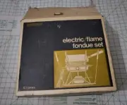 Vtg Electric Fondue Set Penncrest Hamilton Beach Japan Jc Penney Yellow N.I.B.