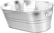 TIDTALEO Metal Ice Bucket for Beer and Wine Multi Functional Beverage Tub with Handle for Parties Picnics and Outdoor Events Stylish and Versatile Drink Cooler