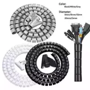 Flexible Spirals Cable Cord Power Wire Storage Management Organizer Wrap Clip
