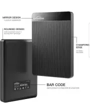 Ultra Slim Portable External Hard Drive 4TB