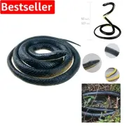 Highly Realistic Soft Rubber Snake 50-Inch for Halloween Parties and Gardens