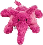 KONG - Cozie Elmer Elephant - Indoor Cuddle Squeaky Plush Dog Toy - for Small Dogs