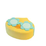 Cuisena Plastic Ducky Lunch Box Container Snack Food Storage 16x13cm Yellow