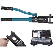 Point Crimping Tools, Hydraulic Cable Crimping Plier, Hydraulic Electric Cable Tool Kit, High Pressure Lug Crimper Wire Terminal Crimping Set for Butt Connectors,YQK-300