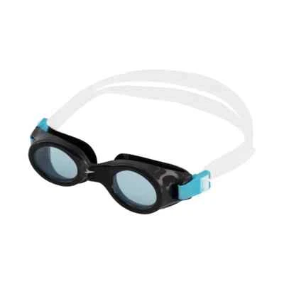 Speedo Junior Glide Print Swim Goggles Ages 6-14 Black/Celeste