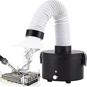 Mini Solder Fume Extractor, Bench Top Solder Fume Remover, Bench Solder Smoke Absorber with Filter and Purification Function for DIY Welding Work Soldering Station, Soldering Iron