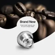 For Nespresso Steel Refillable Reusable Coffee Capsule NICE Filter Pods N6D3