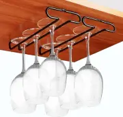 10 Inch under Cabinet Wine Glass Rack Stemware Holder Glass Storage Hanger Organ