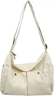 [KBTYE] Canvas Messenger Bag Cute Crossbody Tote Bag Shoulder for Women Men for School Aesthetic Hobo with Multiple Pockets