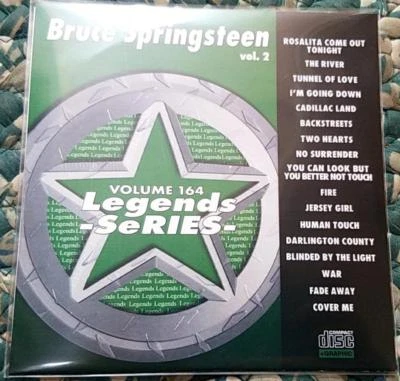 LEGENDS KARAOKE CDG BRUCE SPRINGSTEEN VOL 2 #164 ROCK,OLDIES 17 SONGS