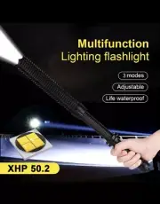 Flashlight Rechargeable Zoom Security Tactical Torch Camping Lamp