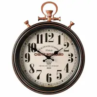 在飛比找樂天市場購物網優惠-時鐘鐘錶裝潢掛鐘歐式客廳創意復古懷錶靜音掛鐘美式仿古懷舊工藝