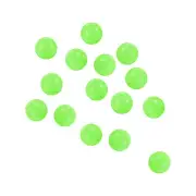 100Pcs 12mm Plastic Round Glow Fishing Beads with Storage Box Green