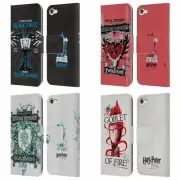 HARRY POTTER GOBLET OF FIRE I LEATHER BOOK WALLET CASE FOR APPLE iPOD TOUCH MP3