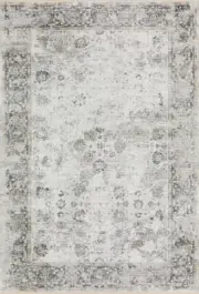 2x8 Dalyn Ivory Bordered Runner MB2 - Aprx 2' 3" x 7' 6"
