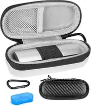 Case for Kardiamobile EKG Monitor, Compatible with Kardiamobile EKG Heart Monitor, Hard Travel Box for Alivecor Kardia Mobile 6L, Pill Box and Carabiner Clip Included