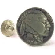 Nickel Indian Head Screw Back Concho 7093-11