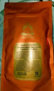 NEW TEAVANA 2OZ SEALED STRAWBERRY BLUSH ROSE OOLONG & PEACH TRANQUILITY